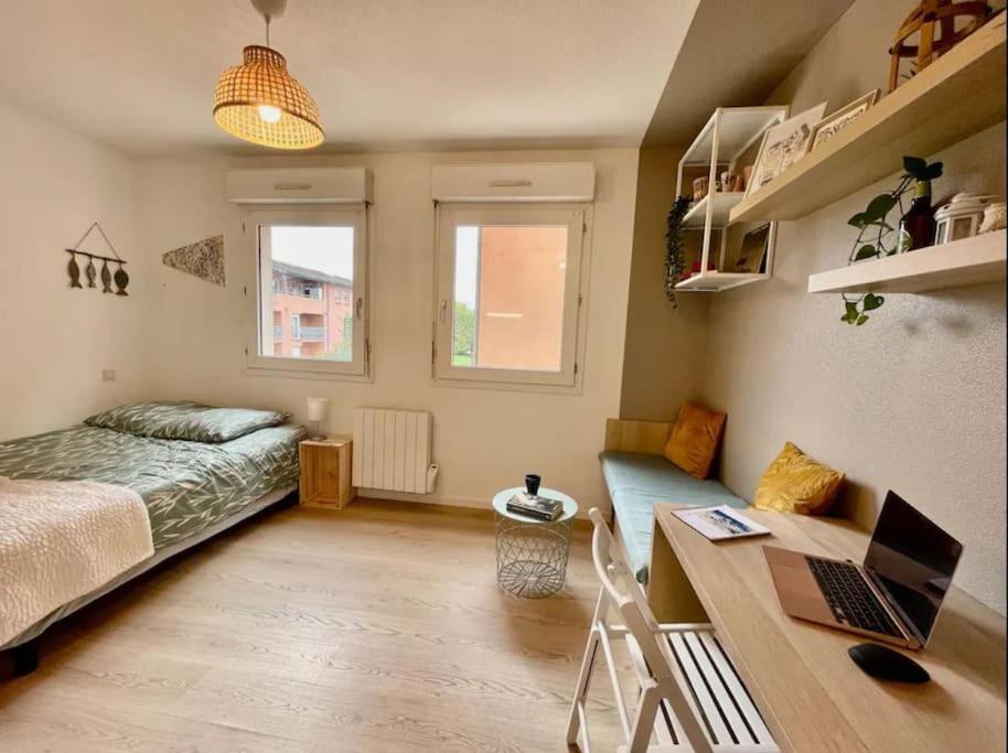 Апартаменты Studio Orchidee - Metro Arenes - Hopital A 5 Mn Тулуза Экстерьер фото