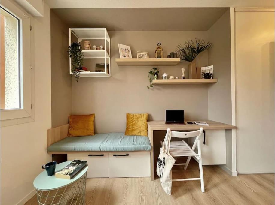 Апартаменты Studio Orchidee - Metro Arenes - Hopital A 5 Mn Тулуза Экстерьер фото